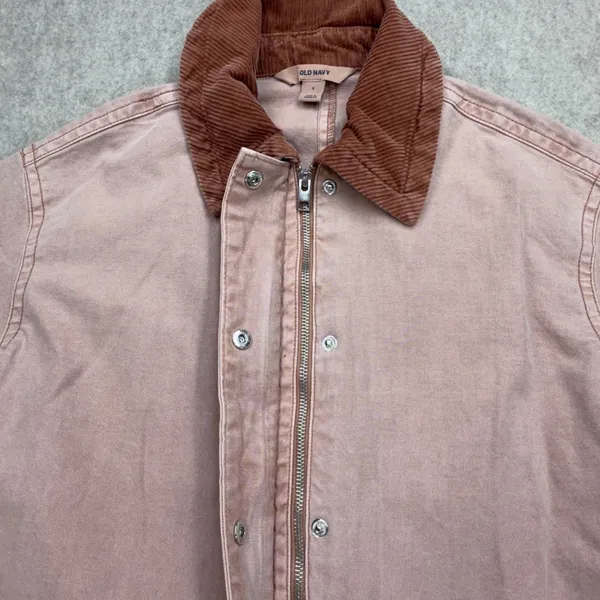 Old Navy Barn Jacket Women S Canvas Utility Workwear Outdoor Coastal Grandma Zip - Image 5
