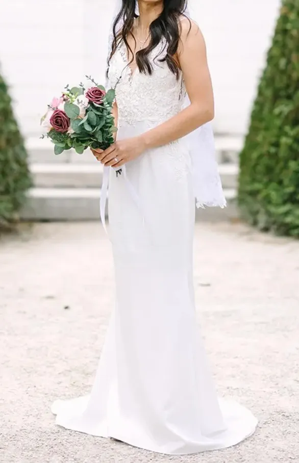 Lulus New Precious Promise White Satin Embroidered Lace Mermaid Maxi Dress - Image 10