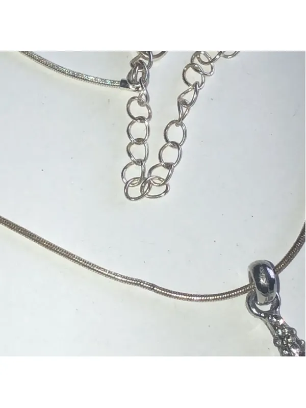 Silver Tone CZ Rhinestone Starfish Boho Pendant Necklace - Image 6