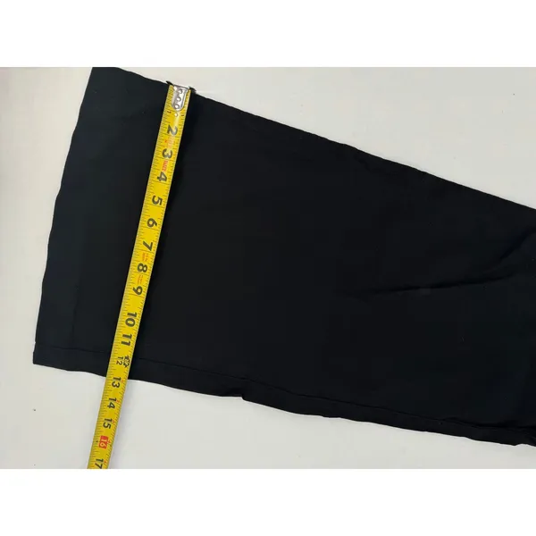 Anthropologie Maeve The Naomi Pants Sz 12 Black High Rise Wide Leg Utility - Image 9