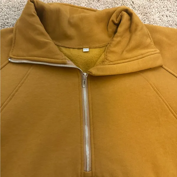 Amazon Women's Half-Zip Pullover Hoodie - brown - Image 2