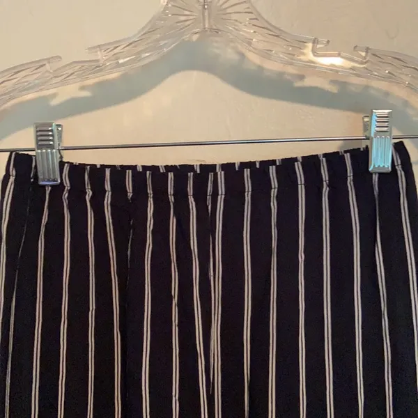 Brandy Melville Striped Navy Frankie Pants - Image 4