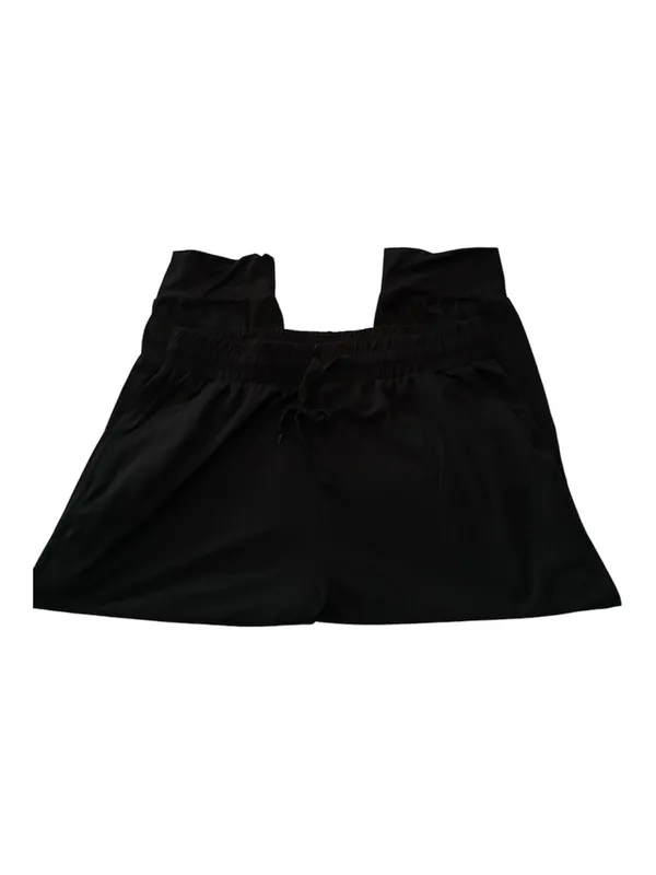 NWT Just Be Women’s Black Fleece Wide Leg, Pockets, ElasticWaist Sweatpants - Image 4