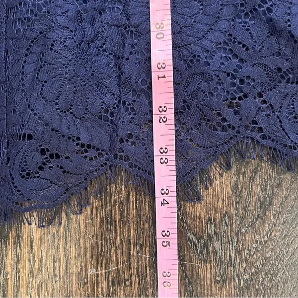 Madewell Navy Dress with Lace Detail - Image 7