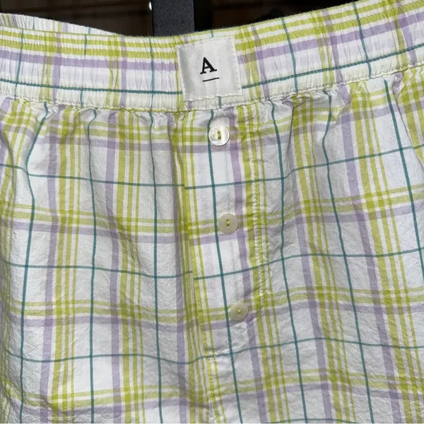 Anthropologie boxer shorts striped pajamas parke daily drills plaid dairy boy - Image 2