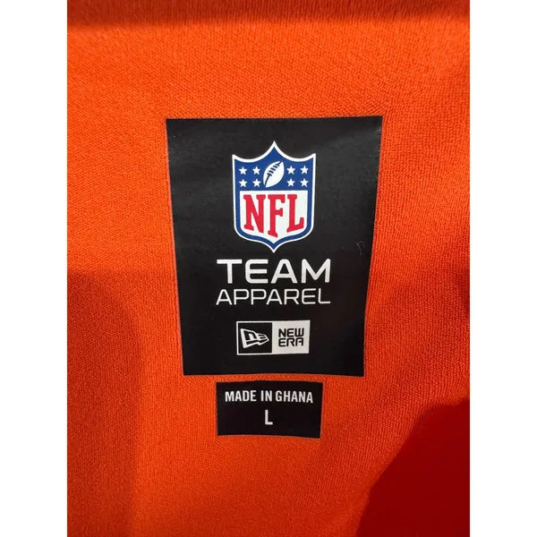 New Era Women's L Orange Long Sleeve Crop Top Cleveland Browns NFL Football - Image 8