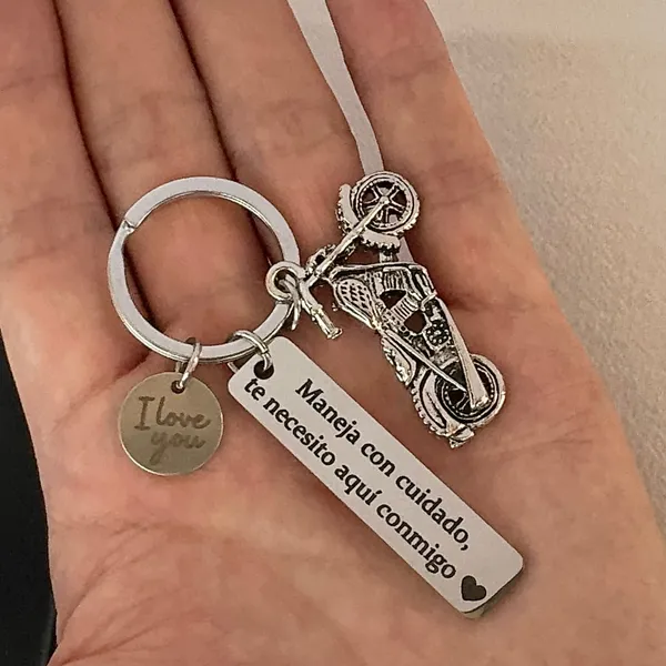 Motorcycle Keychain Charm for Men Women Car Keychain Key Ring Bag Charm - Image 5