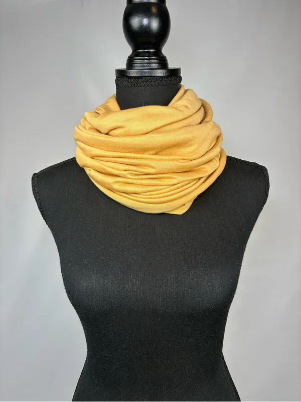 Infinity Scarf Mustard Yellow - Image 5