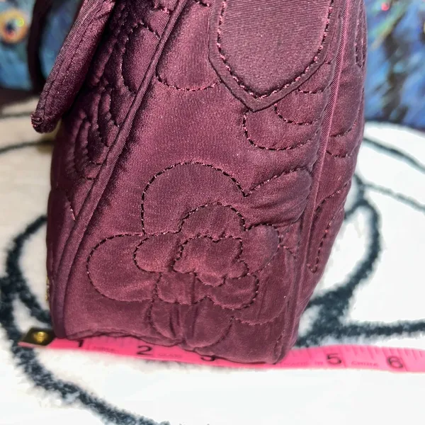 Vera Bradley Plum Quilted Shoulder Bag - Image 8