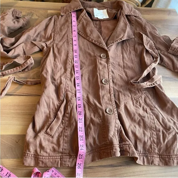 Anthropologie soft‎ twill jacket M - Image 12