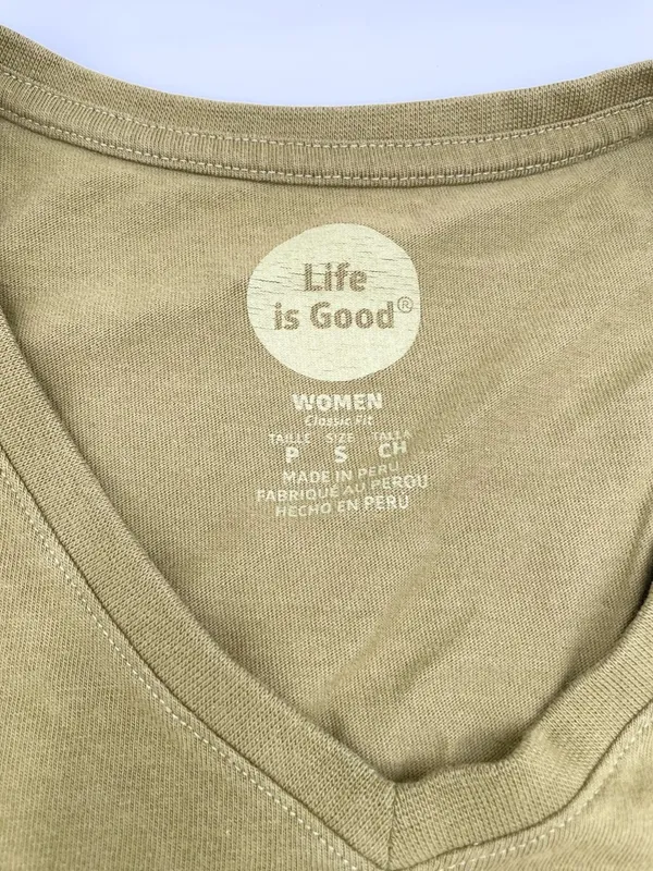 Life is Good Women's Classic Fit Tee Size Small Hello Sunshine Sunflower Cotton - Image 5