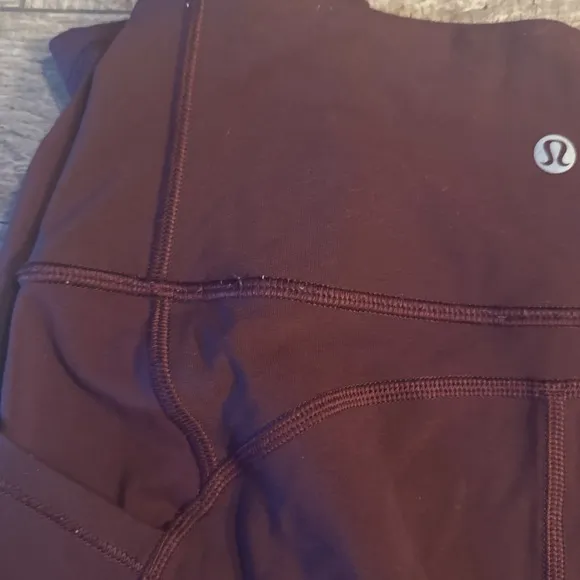 lululemon athletica Burgundy Leggings - Image 2