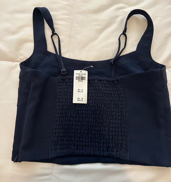 A&F Stretch Cotton Squareneck Top - Image 2