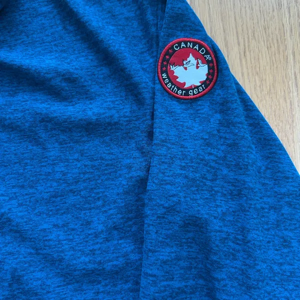 Canada Weather Gear Women's‎ XL Blue Marled Funnel Neck Drawstring Hem Top - Image 8