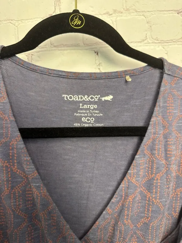 Toad & Co large gray designed dress gorpcore outdoor athleisure swing skater - Image 4