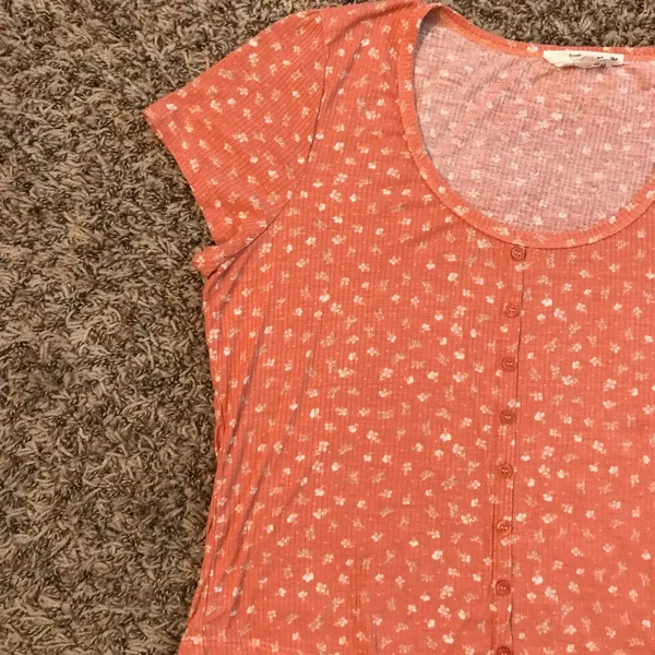 Hippie Rose peach floral crop top - Image 2