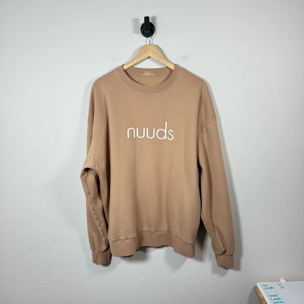 Nuuds Pullover Scottsdale Arizona Cactus Crewneck Tan Beige Size Large L - Image 4