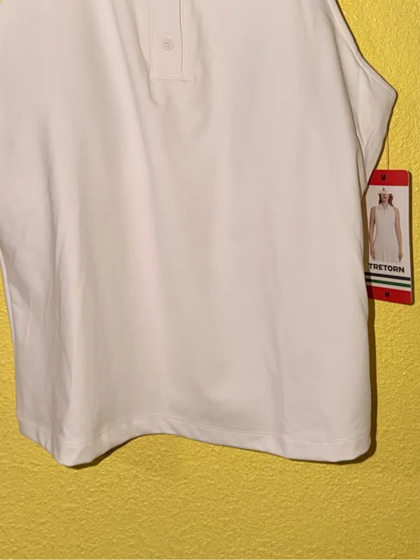 Tretorn White Sleeveless Polo Tank Top - Image 5