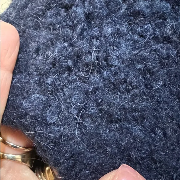 J. Crew Dark Blue Navy Crew Neck Wool Alpaca Blend Sweater Size Small - Image 3