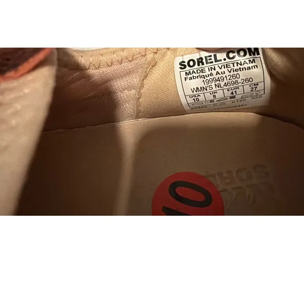 SOREL Kinetic Impact Strap Sneaker Nova Sand Pink Womens Size 10 Beige - Image 6