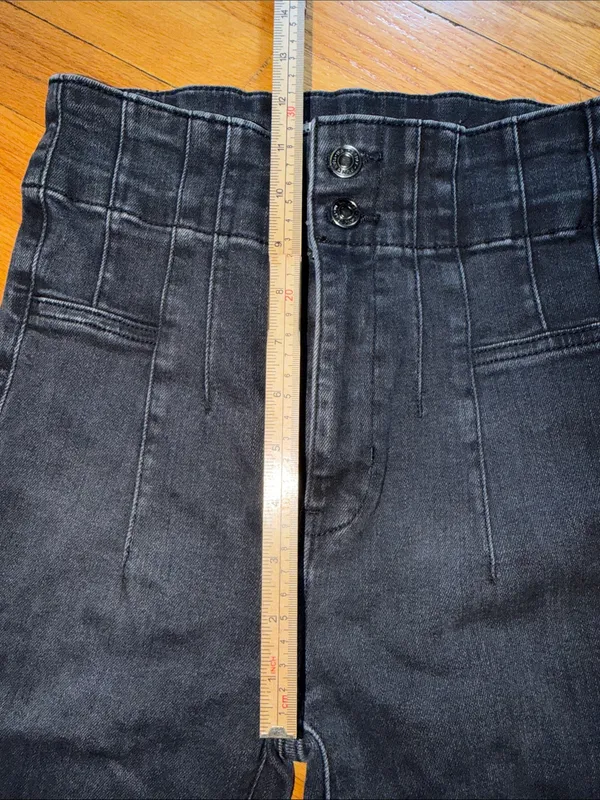 Free People We The Free Black High-Rise Flare Jeans - Image 4