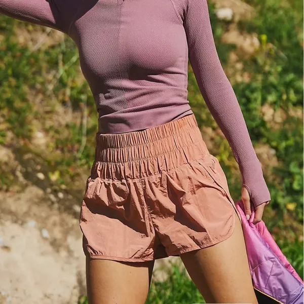Free People Brushed Apricot Way Home Shorts Size Medium - Image 2