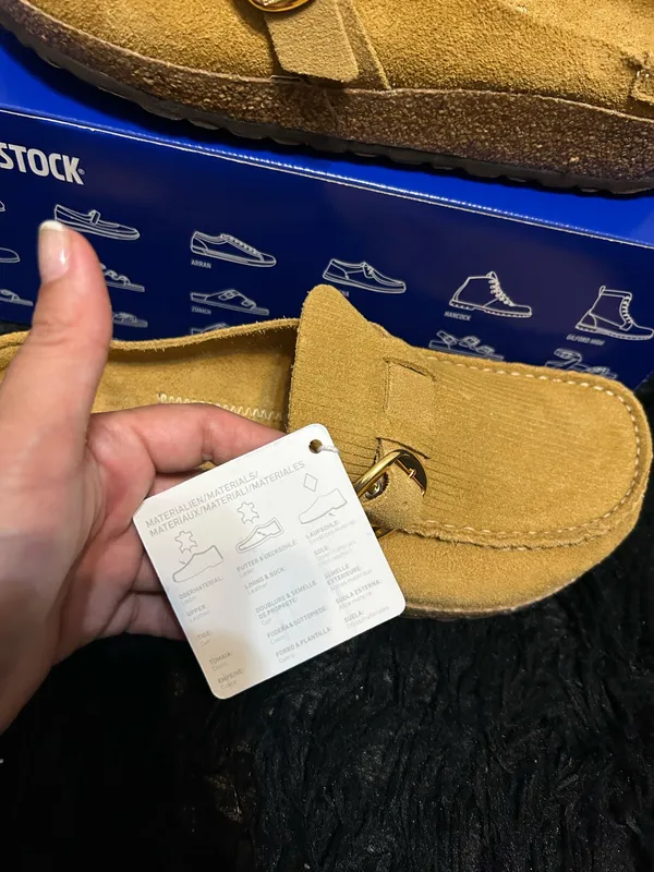 BIRKENSTOCK Buckley leather mules clogs slip on shoes new - Image 6