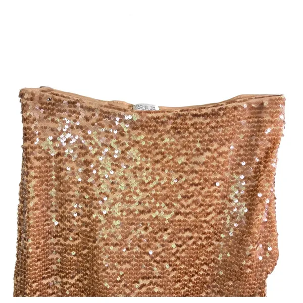 RACHEL ZOE Stretch‎ Sequin Mini Skirt in Rose Gold, Large - Image 2