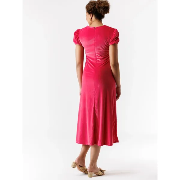 Smith&Quinn Pink Raspberry Velvet Felicity Midi Dress Sz.M - Image 2