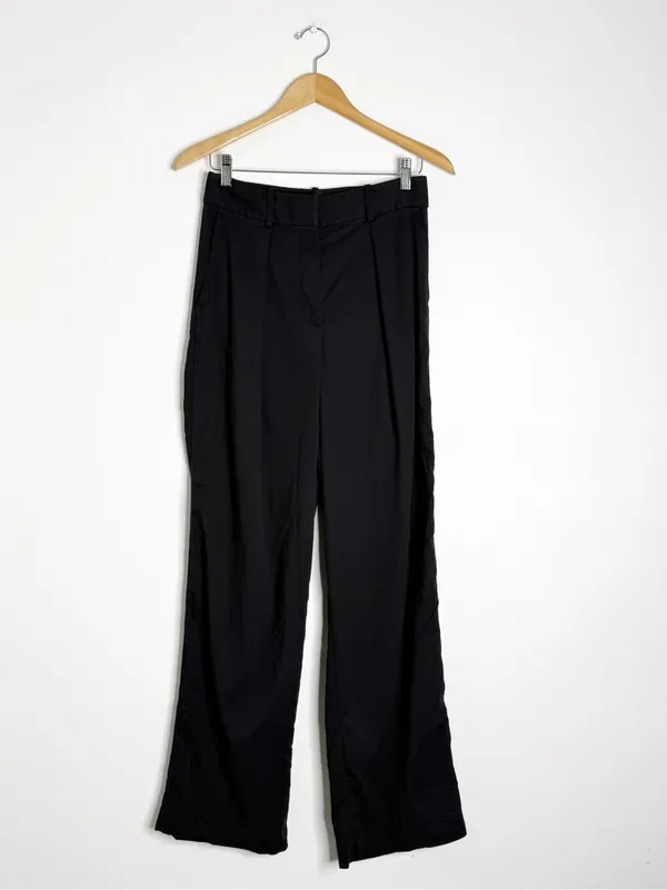 Lululemon Women’s Size 6 High Rise Pleated Trouser Pants Black - Image 6