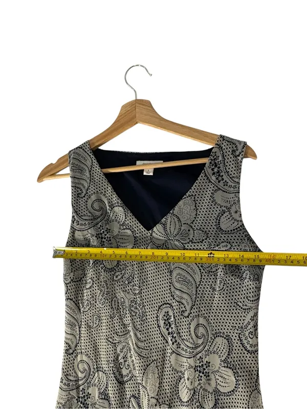 Vintage Y2K Dressbarn Paisley Midi Dress 8 Whimsigoth Fairy Grunge Boho V Neck - Image 10