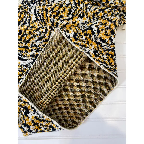 Rachel Comey X Target Animal Crewneck Pullover Sweater Cream Yellow Black Size S - Image 5