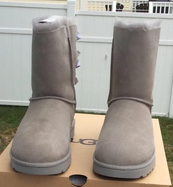 UGG Bailey Bow II Diagonal Stripe Boots - Image 3