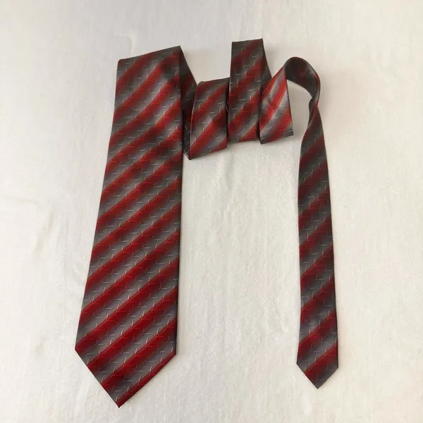 Joseph & Feiss International Silk Tie Designer Geometric Stripes Vintage Office - Image 2