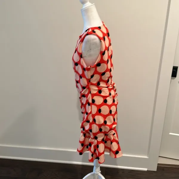 NWT Anthropologie Hutch Sleeveless Shirred Asymetrical Ruffle-Hem Dress - Image 3