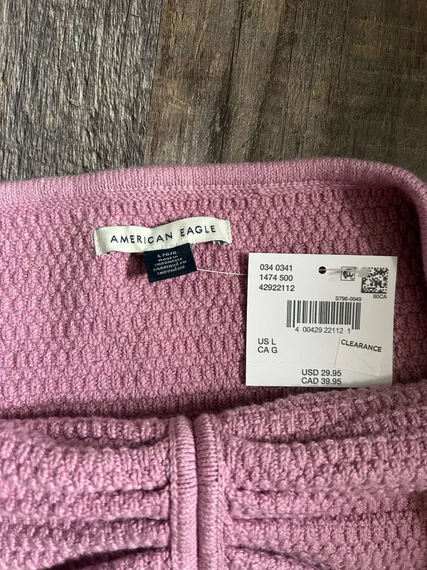 Brand New American Eagle Knit Crop Top - Image 3