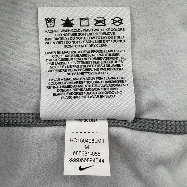 Nike Pro Hyperwarm Pullover Women's M Grey Pixel‎ Print Half Zip Nordic Athletic - Image 5