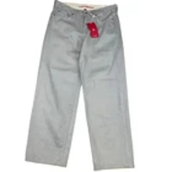 Lucky Brand The Baggy Rigid Denim Jeans Light Gray Sz 4 / 27 NWT - Image 2