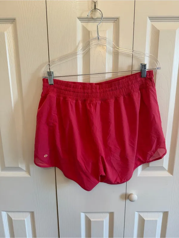 Lululemon Hotty Hot High-Rise Lined Short 4" Lip Gloss Running Athletic Size 14 - Image 5