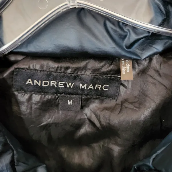 Andrew Marc Green Teal Lightweight Duck Down Puffer Coat Jacket Womens Sz M - Image 6