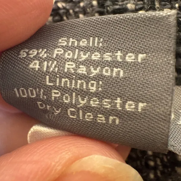 Ann Taylor Black White Tweed Flared A-Line‎ Skirt Size 6 Side Zip Lined Career - Image 6