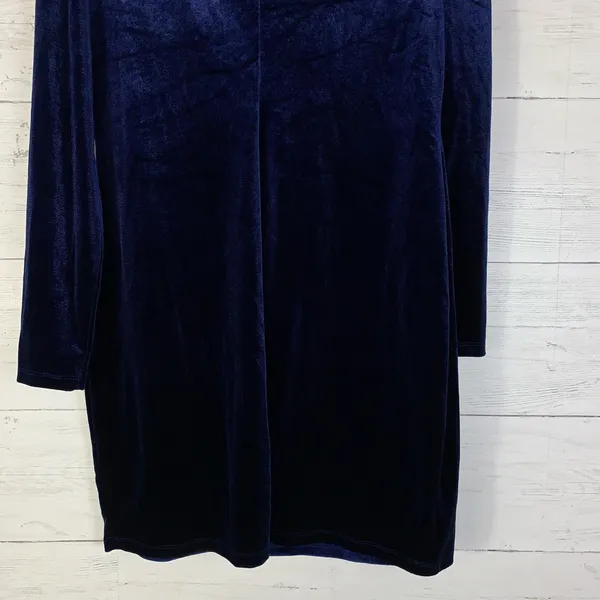 Lila Rose navy velvet mini dress size XXL juniors it size L regular NWT - Image 8