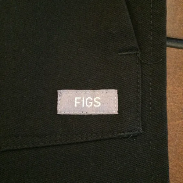 FIGS Bellery Scrub Jacket full-zip technical fabric black xs - Image 6