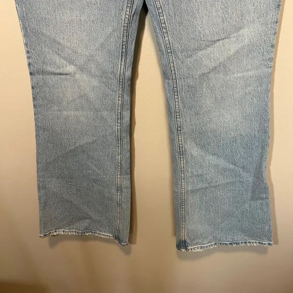 Abercrombie‎ & Fitch The Vintage Flare High Rise Jeans Light Wash Blue 28 6R - Image 3