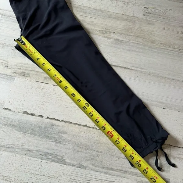 🍁 Sweaty Betty Maternity Cropped Leggings Ruched Ankle‎ Tight Black Small - Image 12