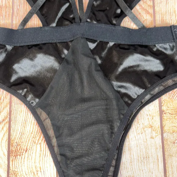 Small Black Lingerie Bodysuit - Image 4