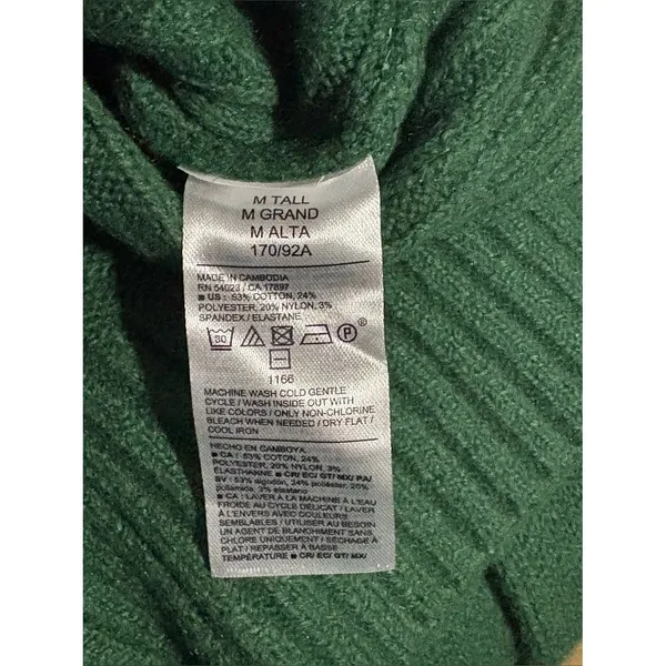 Old Navy Field of Green So Soft Loose Crew Neck Cropped Sweater - Image 5