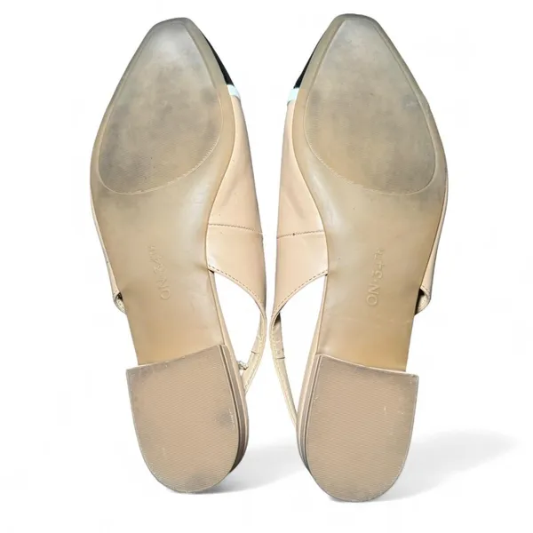 Women’s size 11 On 34th Avril Capped-toe Slingback flats black tan - Image 7