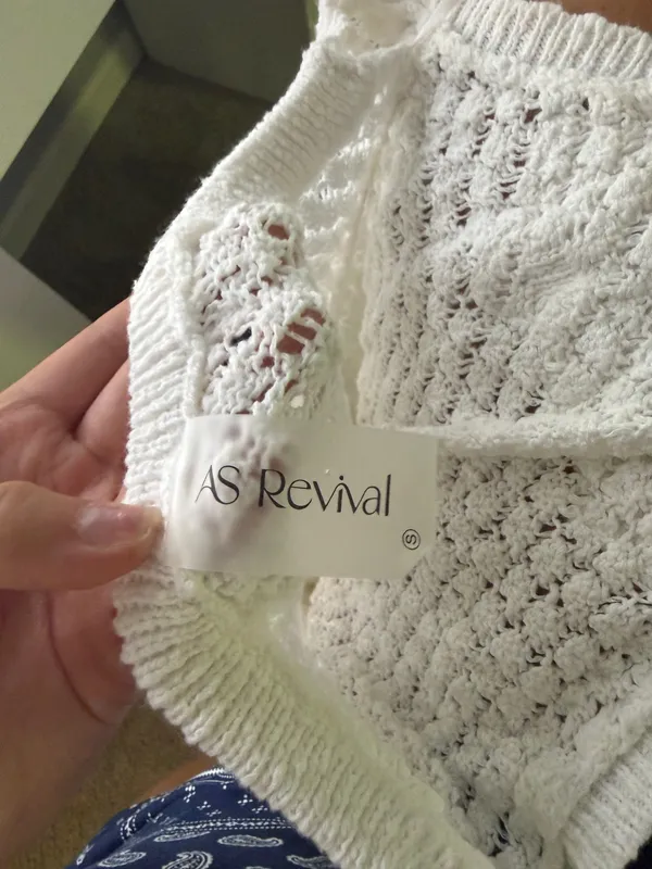 Altar'd State White Crotchet Mini dress - Image 3