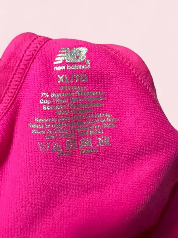 New Balance Hot Pink Adjustable-Strap Sports Bra - Image 3
